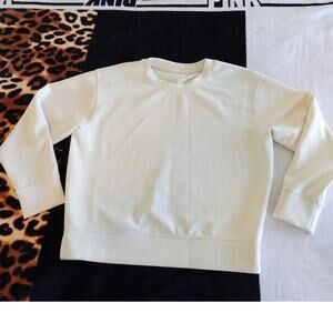 A Cozy Cream / banded waist / Super soft sweatshirt